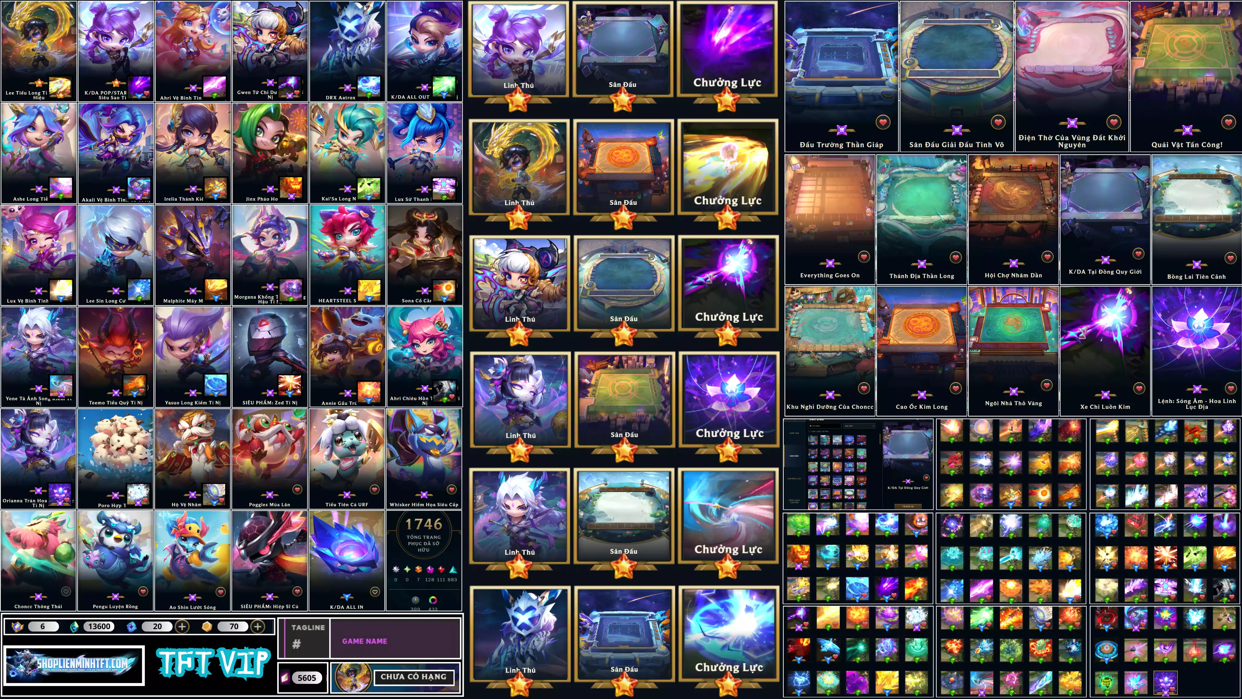 -  LOL Kẹp 1746 Skin Siêu Vip Vừa Về Ae Chim Ưng  - 2 Tí Nị Hàng Hiệu - Dư 6 Huy Chương - Dư 1746 Skin Lol - 2 Vàng - 50 Tím - 12 Sàn Tím - Dư 13500 Pha Lê - 23 Tí Nị Thường  - 36 Sàn Đỏ - Chưởng Lực Như Ảnh - Unlrank All - Còn Đổi Tên - All Ních Bên Shop Hỗ Trợ Bảo Hành Tới Khi Sập Game
